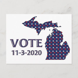 Michigan Vote Postkarte