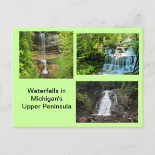 Michigan Waterfall Postkarte