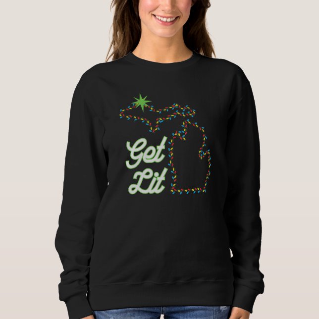 Michigan Weihnachten - lustiges Party Sweatshirt! Sweatshirt (Vorderseite)