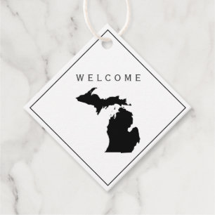 Michigan Welcome Bag Geschenk Tag für Hochzeitswoc Geschenkanhänger