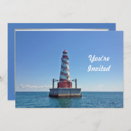 Michigan White Shoal Lighthouse Foto Geburtstag Einladung
