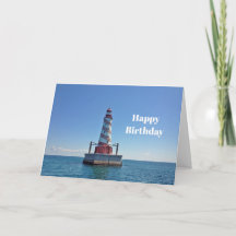 Michigan White Shoal Lighthouse Foto Geburtstag