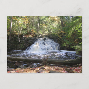 Michigan Wilderness Waterfall Postkarte