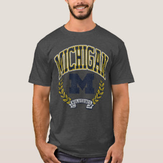 Michigan Wolverines Vintage Victory Gray Officiall T-Shirt
