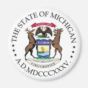 Michigan-Zeichen Magnet