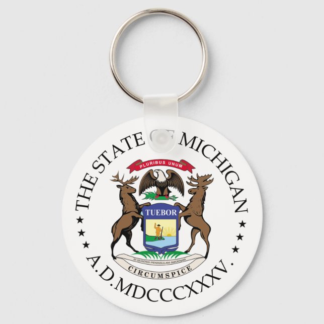 Michigan-Zeichen Schlüsselanhänger (Vorderseite)