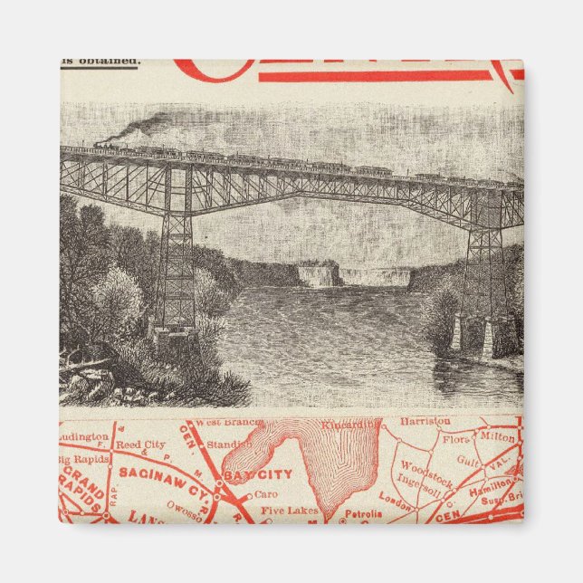 Michigan Zentralbahn Magnet (Vorne)