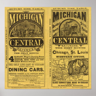 Michigan Zentralbahn Poster