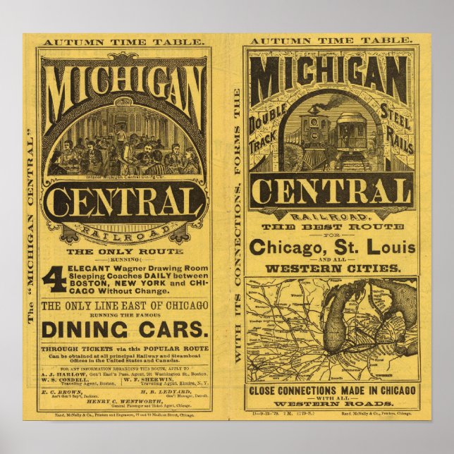 Michigan Zentralbahn Poster (Vorne)