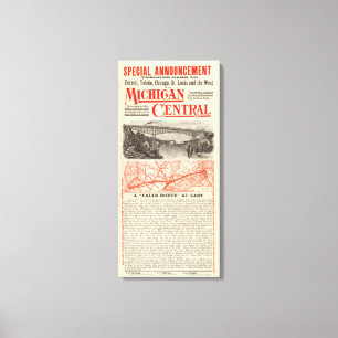 Michigan-Zentraleisenbahn Leinwanddruck