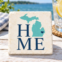 Michigan Zuhause Aqua Navy Blau Benutzerdefinierte