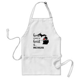 Michigan Zuhause ist der Ort, an dem das Herz lieg Schürze