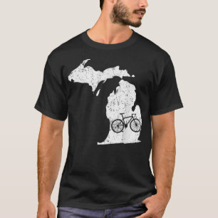 Michigan Zuhause Staat Bike Cycling & Triathlon Ge T-Shirt