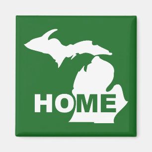 Michigan Zuhause Weg vom Staat Kühlschrankmagnet Magnet