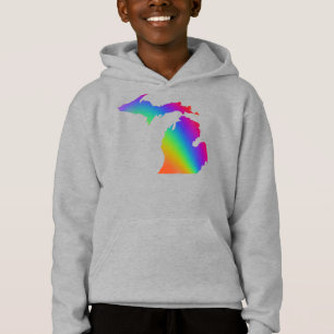 Michigander Regenbogen Liebe ist Liebe farbig Hoodie