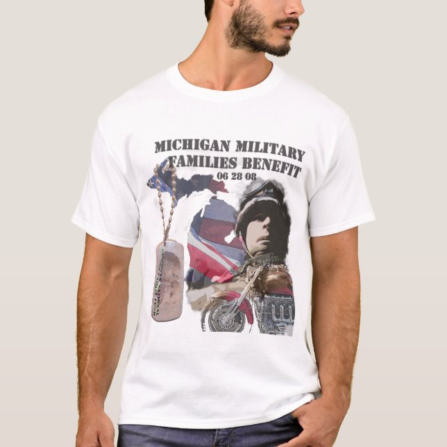 Michiganmilitärfamilien-Nutzen T-Shirt (Vorderseite)