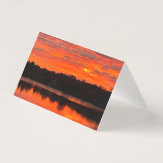 Michigans Lyon Lake Sonnenaufgang Grußkarte