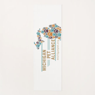 Michigan's Paw druckt eine Stimme Yoga Mat Yogamatte