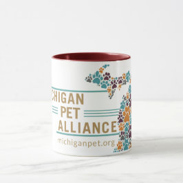 Michigan's Paw Prints Coffee Tasse