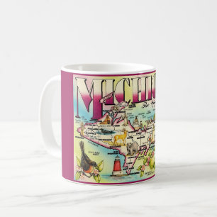 Michigans Upper Peninsula Karte Tasse