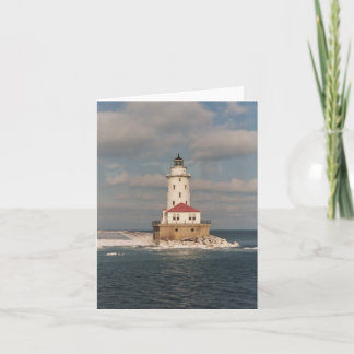 Michigansee-Leuchtturm Notecards Karte