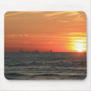 Michigansee-Sonnenuntergang 1 Mousepad