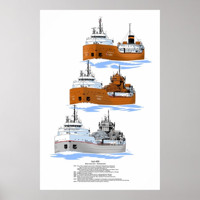 Michipicoten Geschichte des Frachters der Großen S Poster (Vorne)