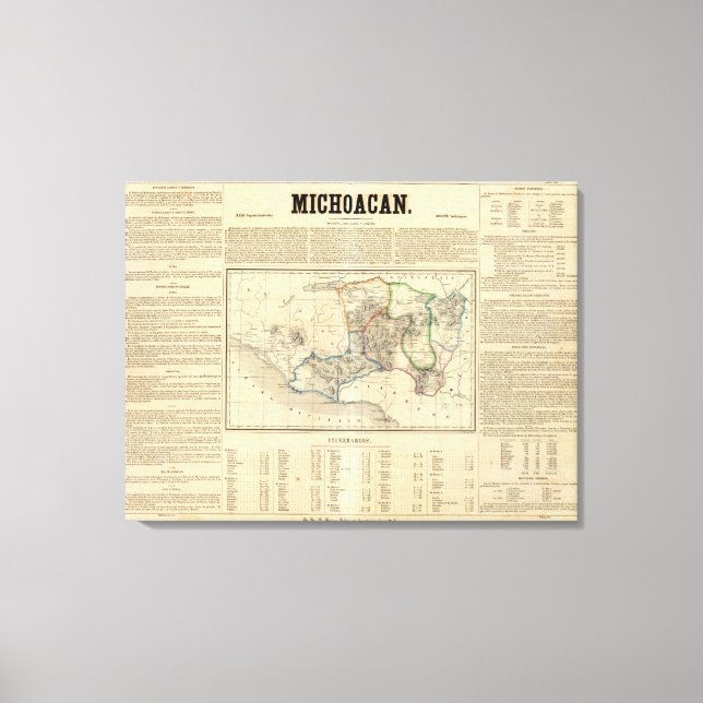 Michoacan, Mexiko Leinwanddruck (Vorderseite)