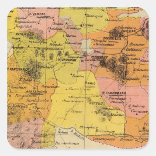 Michoacan, Mexiko Quadratischer Aufkleber