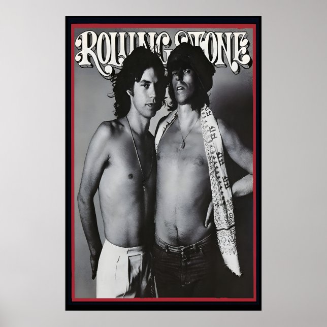 Mick Jagger Kieth Richards 1975 Rolling Stone Poster (Vorne)