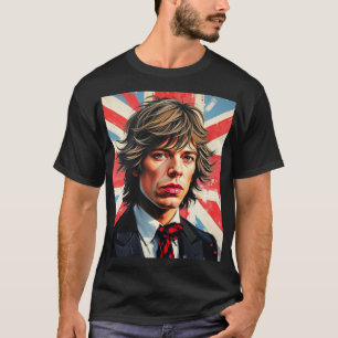 Mick Jagger Rolling Stones vor einer Gewerkschaft T-Shirt