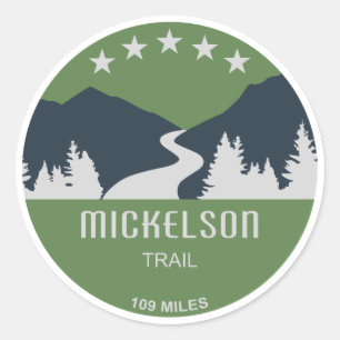 Mickelson Trail Runder Aufkleber