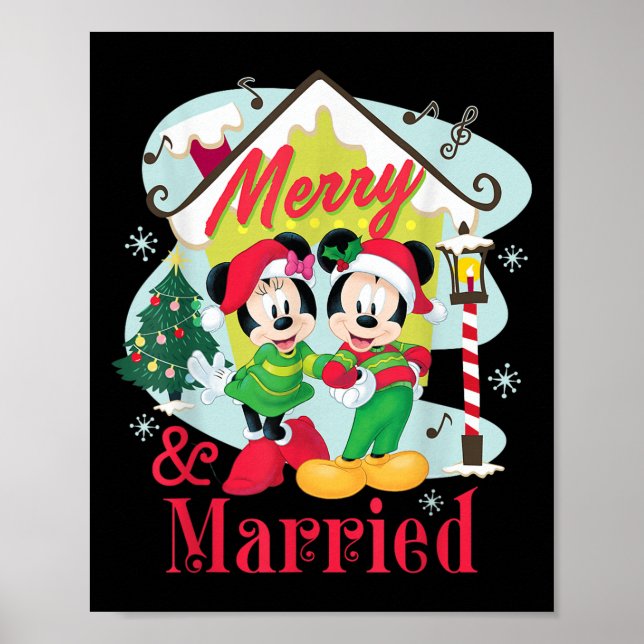 Mickey &amp; Minnie Merry &amp; Married Christmas  Poster (Vorne)