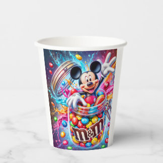 Mickey and Minnie Festive Celebration Colorful Pap Pappbecher