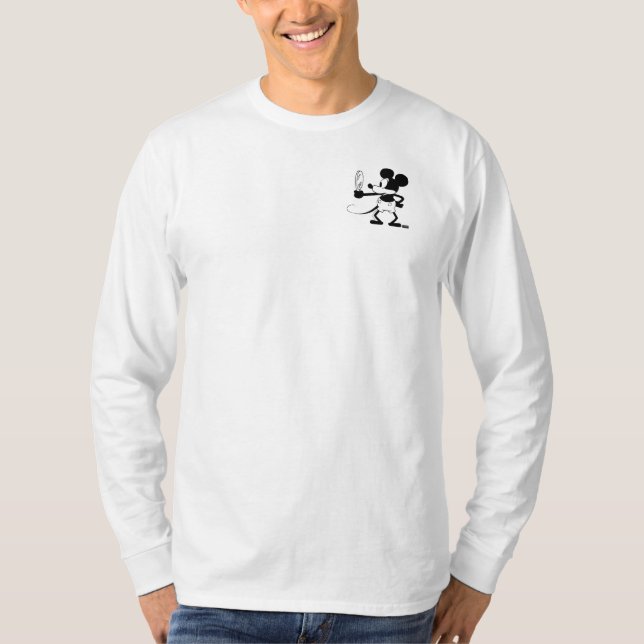 Mickey - Looking in the Mirror (Plane Crazy 1929) T-Shirt (Vorderseite)