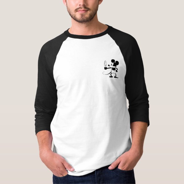 Mickey - Looking in the Mirror (Plane Crazy 1929) T-Shirt (Vorderseite)