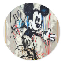 Mickey Maus Graffiti Art Street Style Malerei