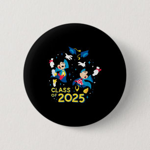 Mickey & Minnie Maus Abschlussjahrgang 2025 Button