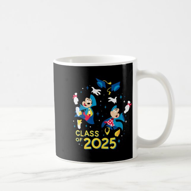 Mickey & Minnie Mouse Abschlussklasse 2025 Kaffeetasse (Rechts)