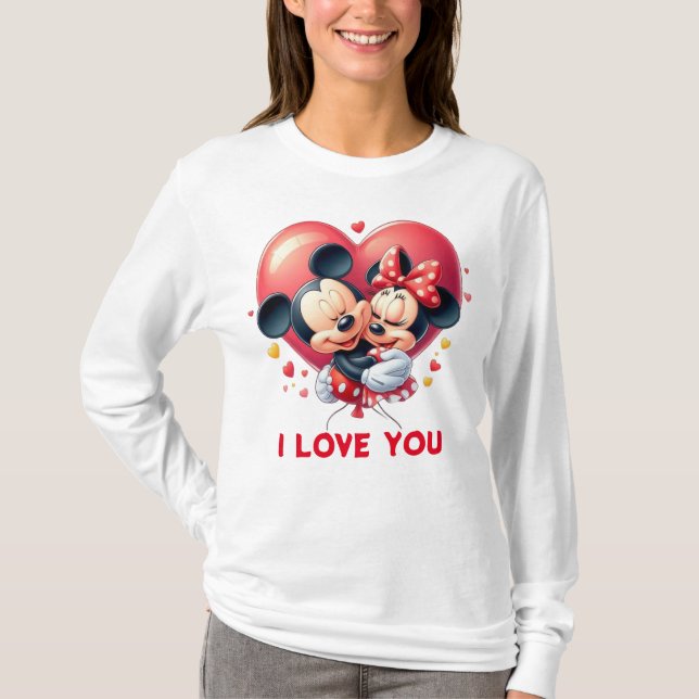 Mickey & Minnie's Timeless Liebe T - Shirt (Vorderseite)