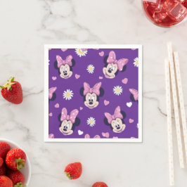 Mickey Mouse Polka Dot purple Baby Shower Serviette