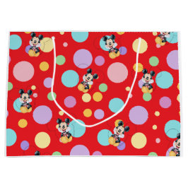 Mickey Mouse Polka Dot red Baby Shower Große Geschenktüte