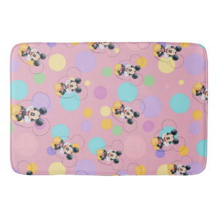 Mickey Mouse Punkte rot Baby Shower Badematte