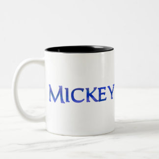 Mickey (Name) Zweifarbige Tasse