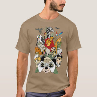 Mickey und Freunde Animal Kingdom Vintage Mädchen  T-Shirt