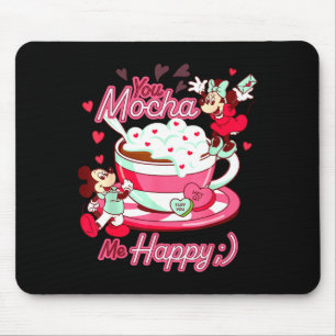 Mickey und Minnie Valentinstag You Mocha Me H  Mousepad