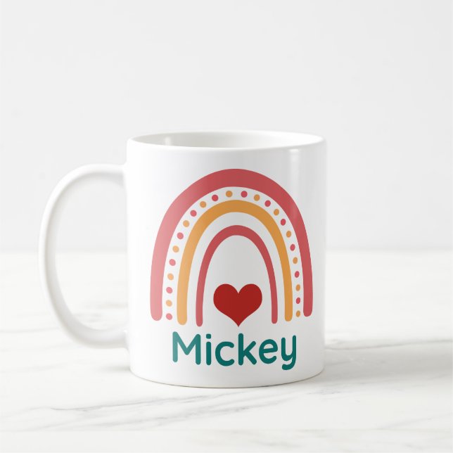 Mickey Vintag Boho Rainbow Kaffeetasse (Links)