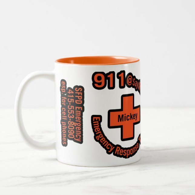 mickey zweifarbige tasse (Links)