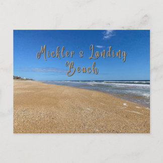 Micklers Landing Beach Postkarte