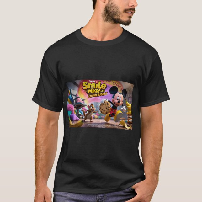 Micky & das Cookie-Spaß-T-Shirt T-Shirt (Vorderseite)